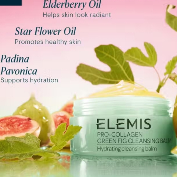 Elemis Pro-Collagen Green Fig Cleansing Balm, .7oz (Travel Size) NIB - Picture 5 of 6